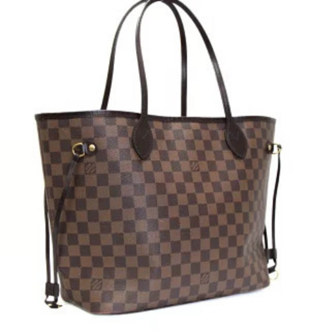 Louis Vuitton Damier Bag Neverfull Tote Brown
